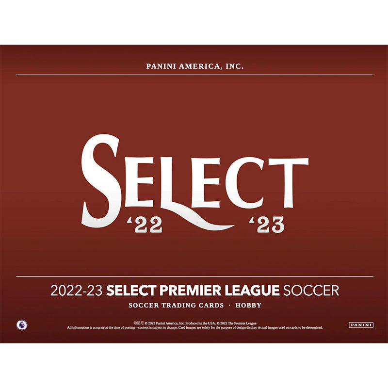 Panini Select EPL Soccer Hobby 12 Box Case 2022/23