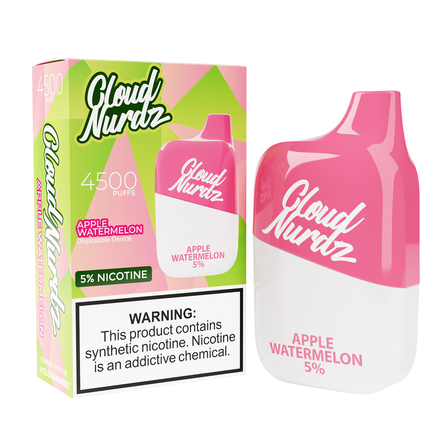 Cloud Nurdz 4500 Apple Watermelon