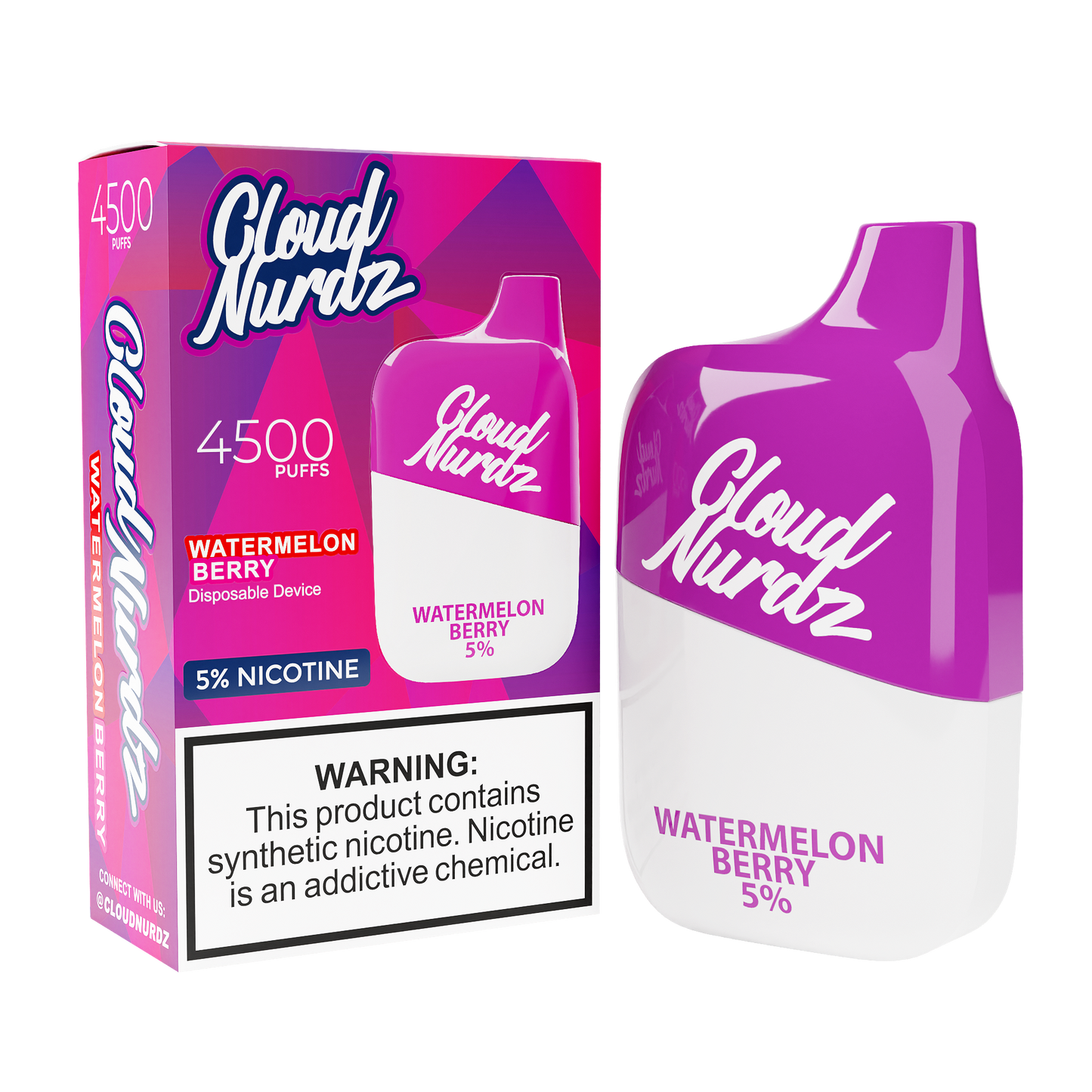 Cloud Nurdz 4500 Watermelon Berry