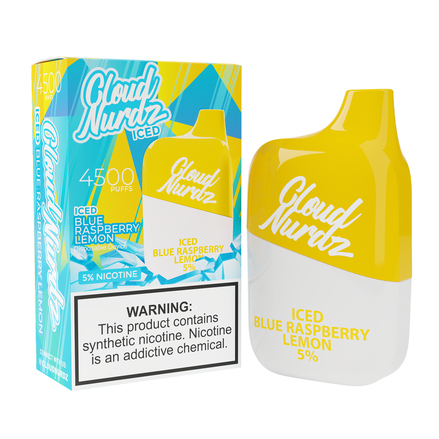 Cloud Nurdz 4500 Iced Blue Raspberry Lemon