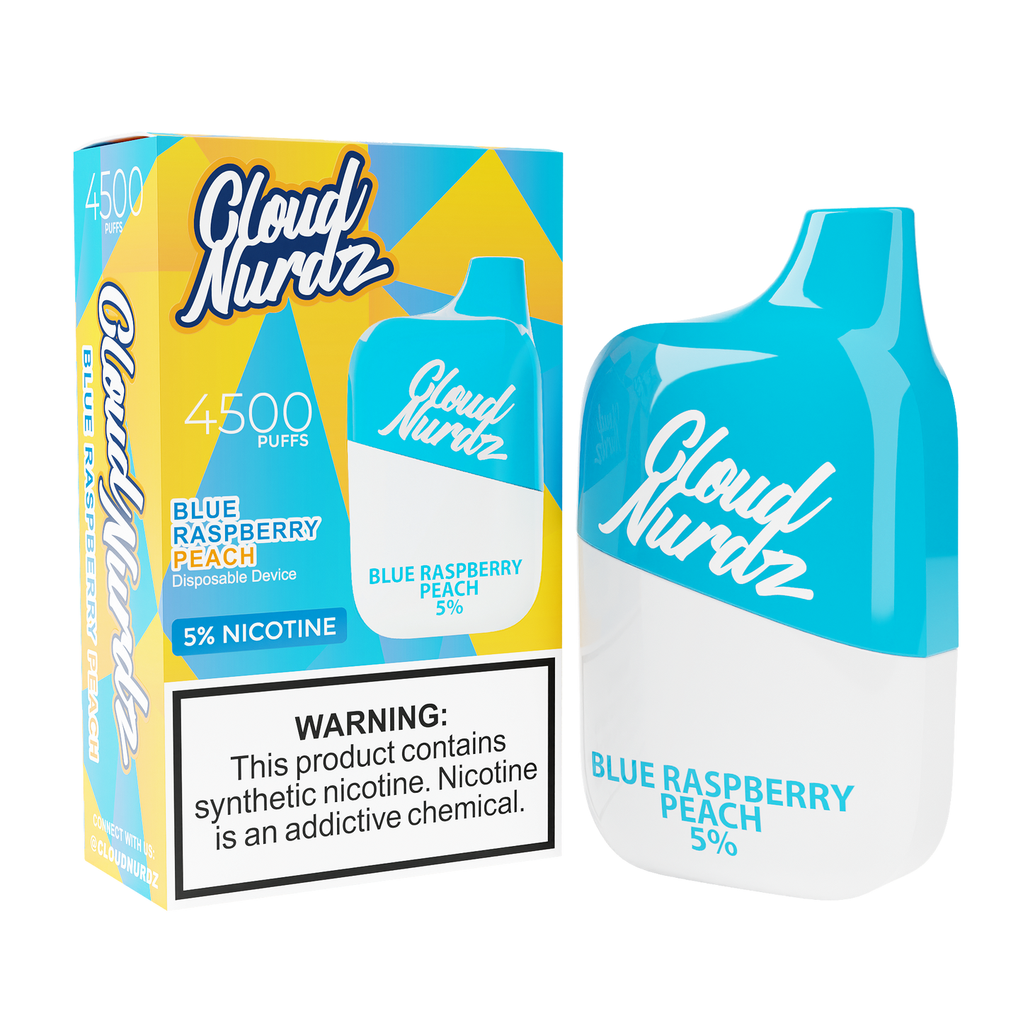 Cloud Nurdz 4500 Blue Raspberry Peach