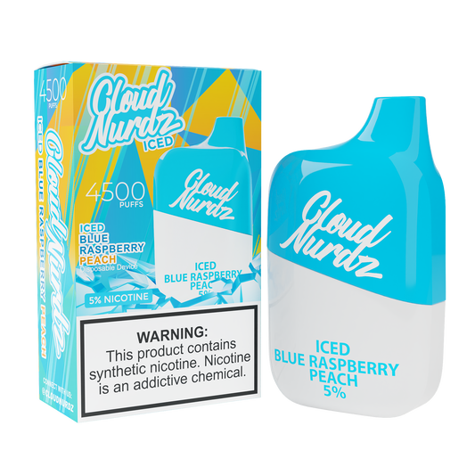 Cloud Nurdz 4500 Iced Blue Raspberry Peach