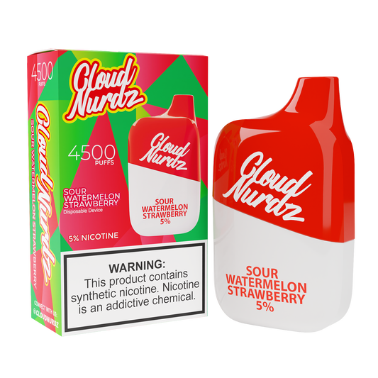 Cloud Nurdz 4500 Sour Watermelon Strawberry