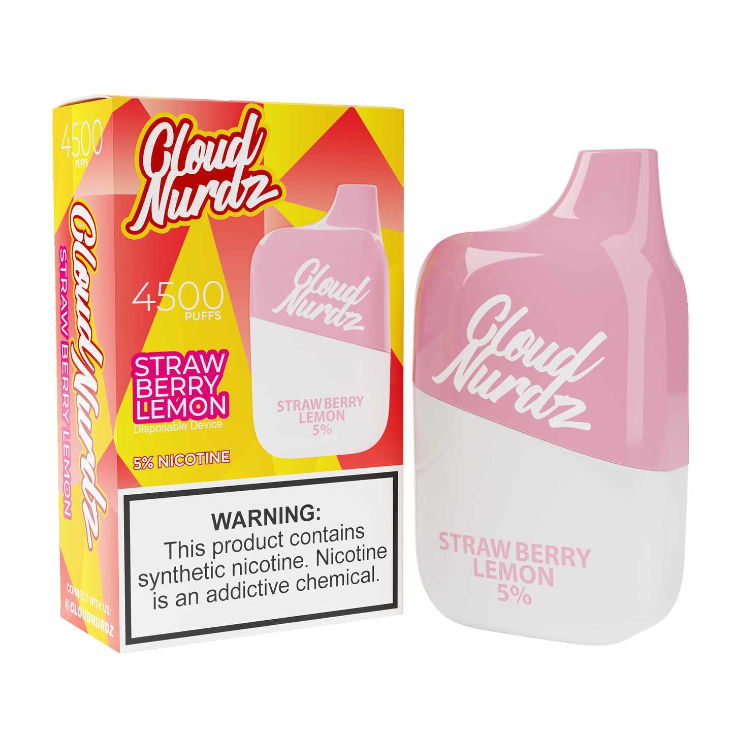 Cloud Nurdz 4500 Strawberry Lemon