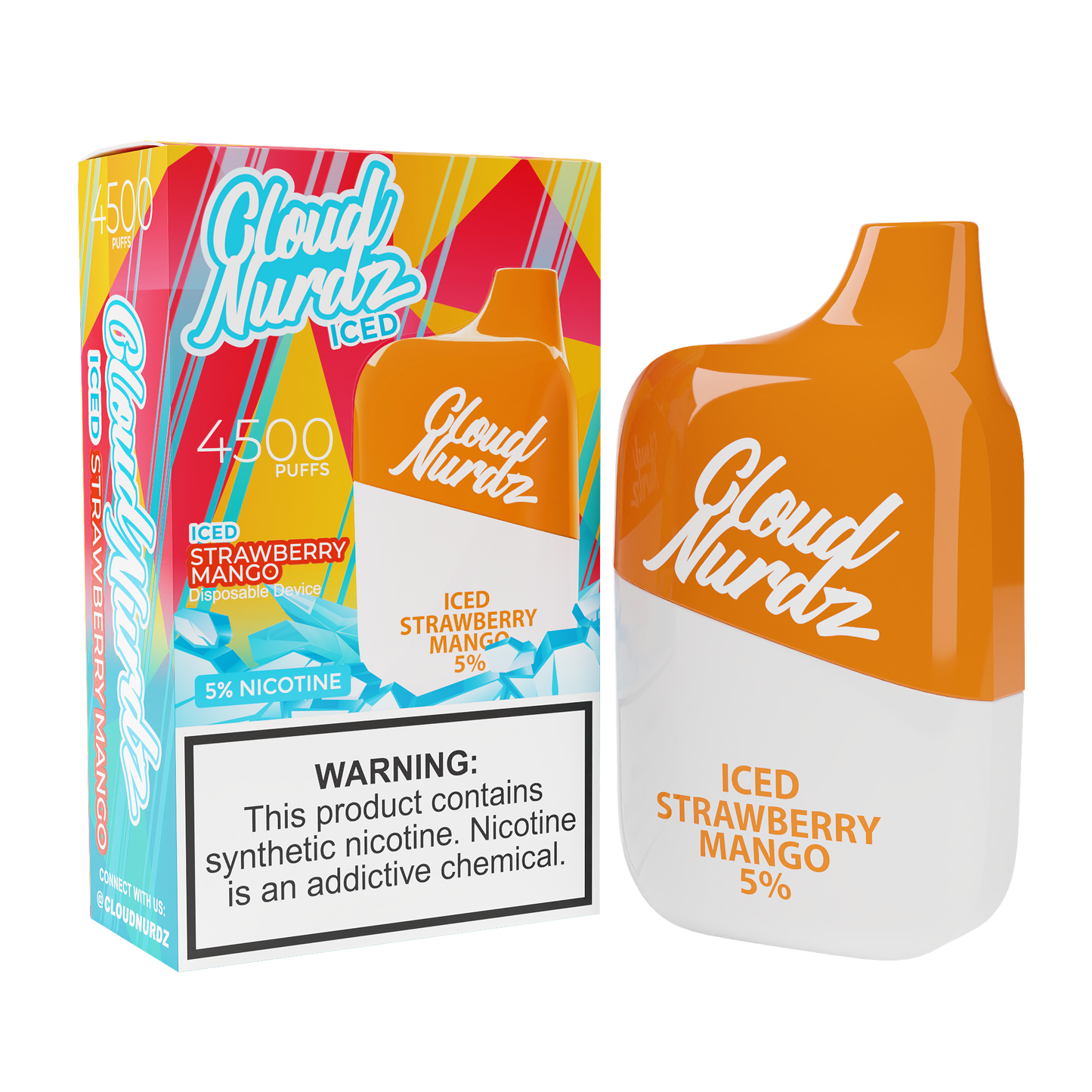 Cloud Nurdz 4500 Iced Strawberry Mango
