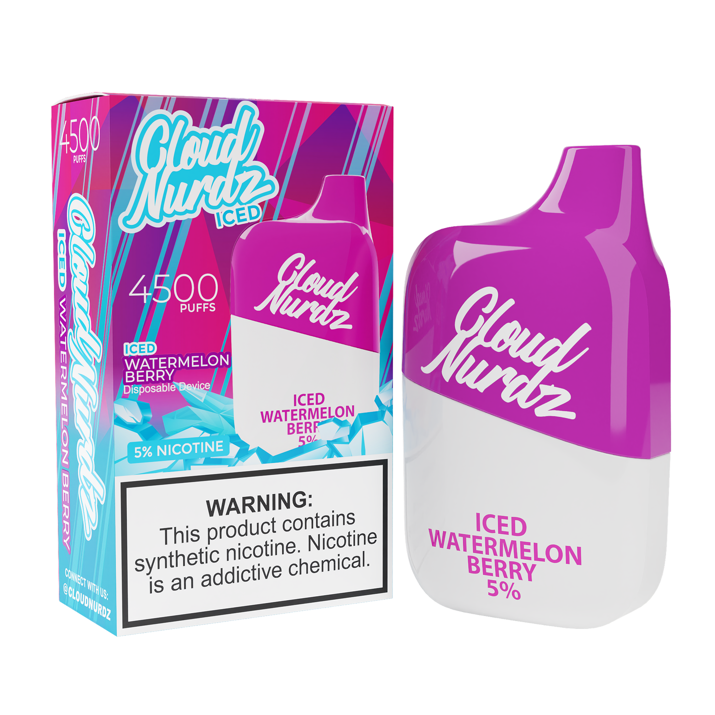 Cloud Nurdz 4500 Iced Watermelon Berry